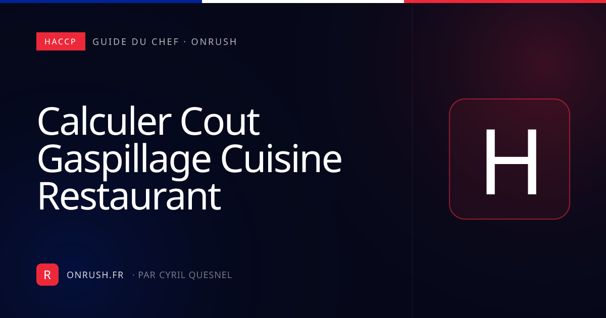 Calculer le coût du gaspillage en cuisine : la méthode