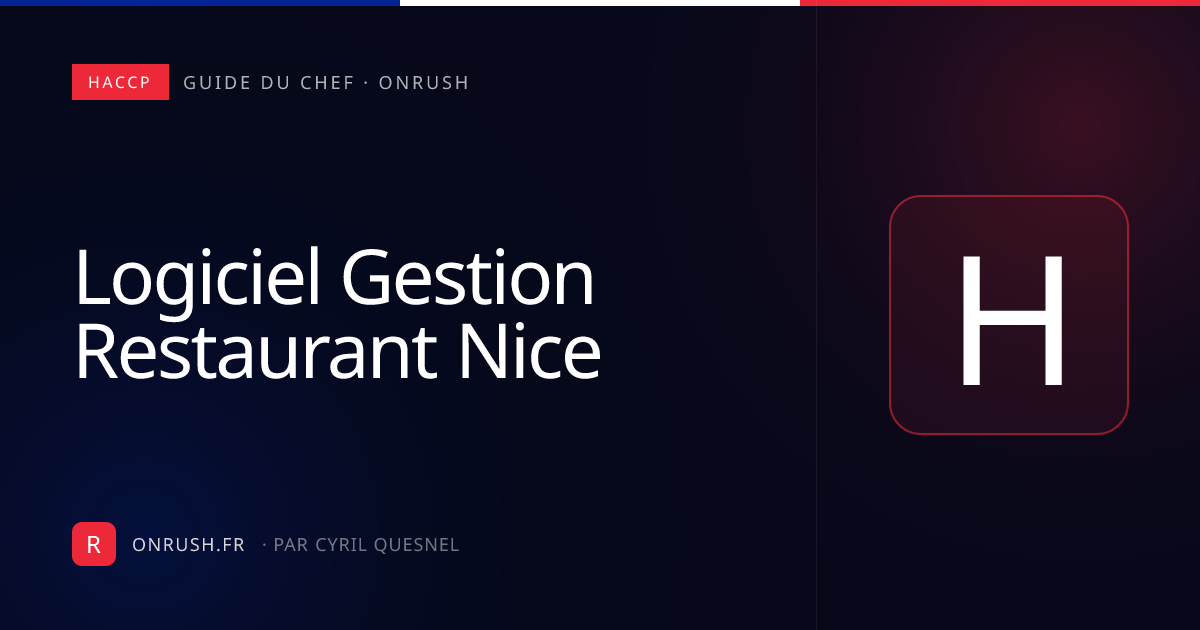 Logiciel gestion restaurant Nice — comparatif 2026