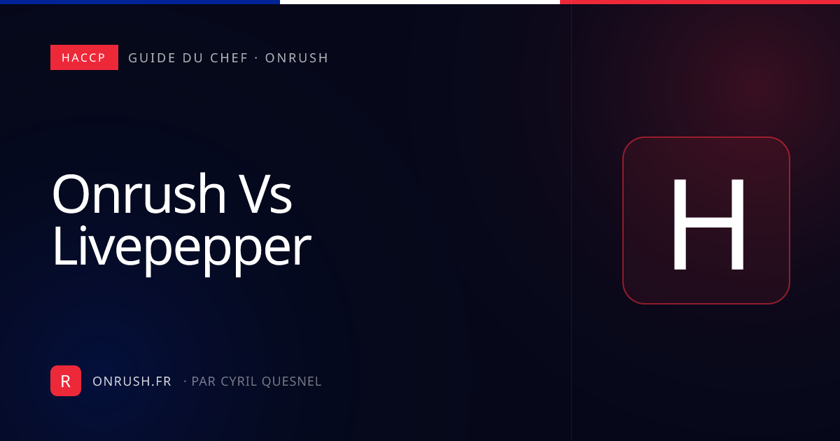 Onrush vs LivePepper : commande en ligne ou gestion complète ?