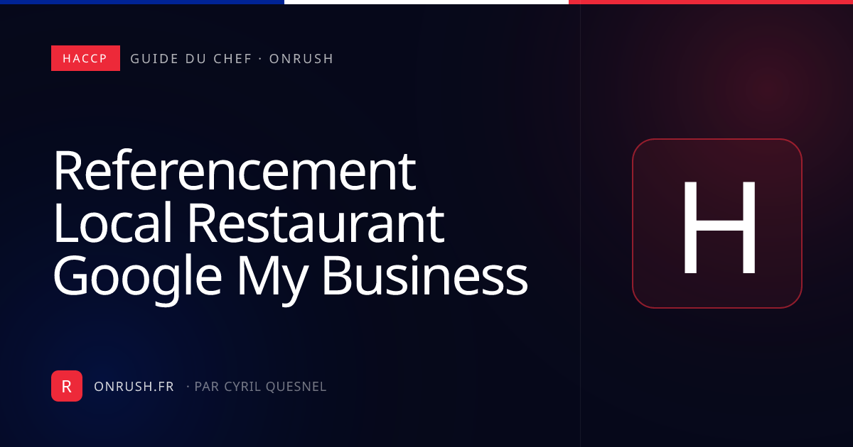 Référencement local restaurant Google My Business