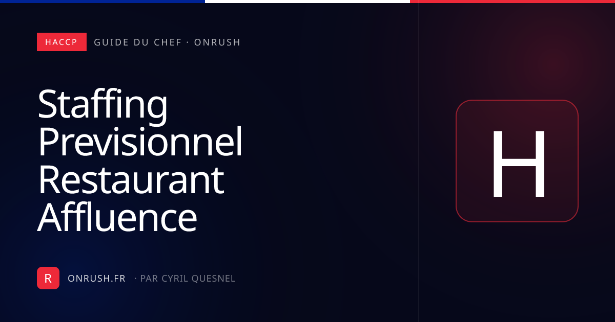 Staffing prévisionnel restaurant : dimensionner son équipe
